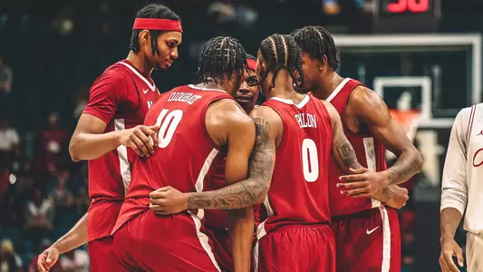 Alabama Men's Basketball Huddle