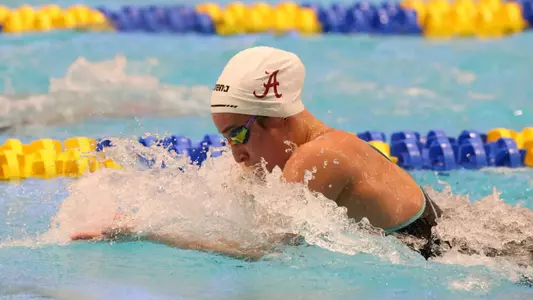 Alabama Swimmer Diana Petkova during SEC Championship at Martin Aquatic Center in Auburn, AL on Friday, Feb 23, 2024.