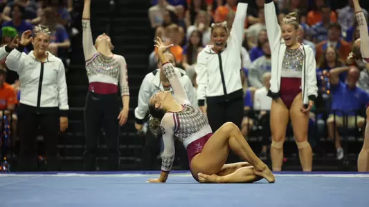 Alabama Gymnastics During Florida Meet