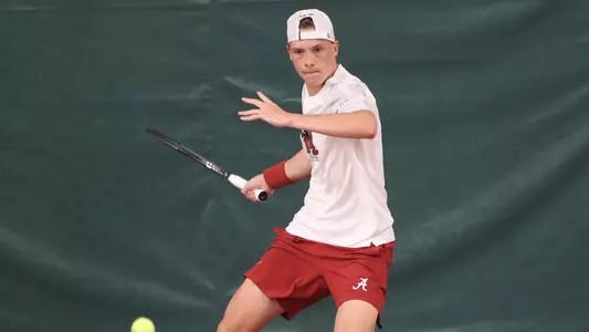 Andrii Zimnokh returns a ball from the backline