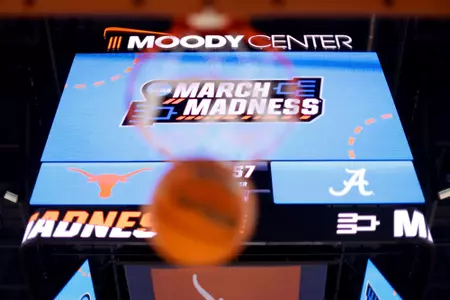 Detail photo during practice for round two of the NCAA Tournament at Moody Center in Austin, TX on Saturday, Mar 23, 2024.
Photo by Rodger Champion