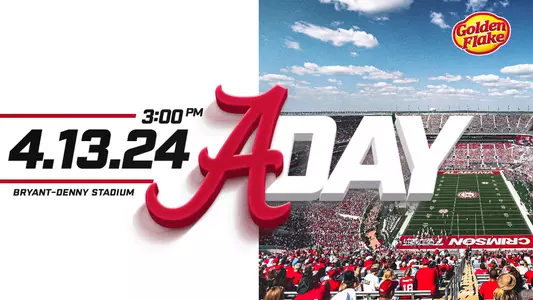 A-Day - April 13 at 3 p.m. at Bryant-Denny Stadium