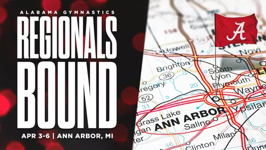 Alabama Gymnastics Regionals Bound Graphic