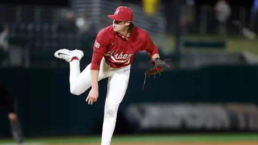 Zane Probst after a pitch