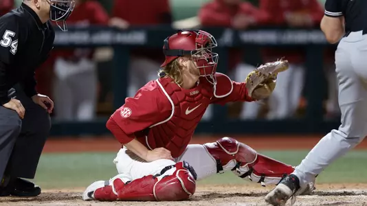 Luke Vaughn catching