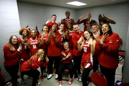 TAMU Locker Room Group Photo
