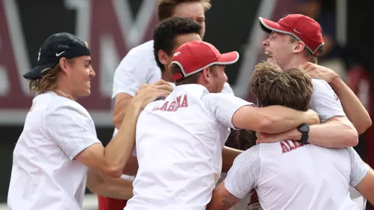 Team Celebrates win over texas A&M