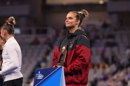 Lilly Hudson first team All-American NCAA Gymnastics Championships