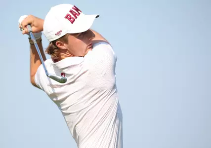 Jonathan Griz at the SEC Men's Golf Championships