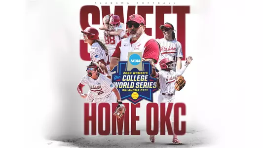 Alabama Softball heading to Oklahoma City graphic