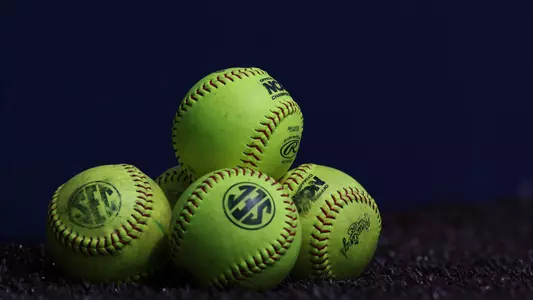 Softballs stacked together in a pile (May 4, 2024)