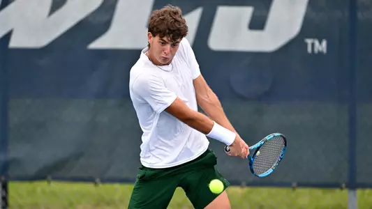 Carlos Gimenez Perez hitting the ball