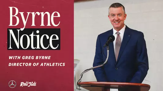 Byrne Notice with Greg Byrne, Director of Athletics
