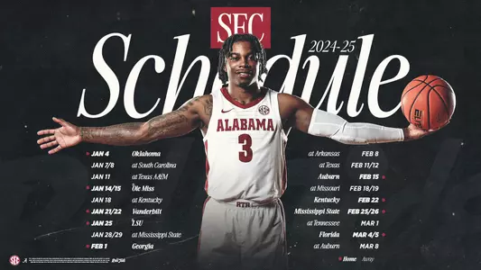 Men’s Basketball Completes 2024-25 Schedule with SEC Games