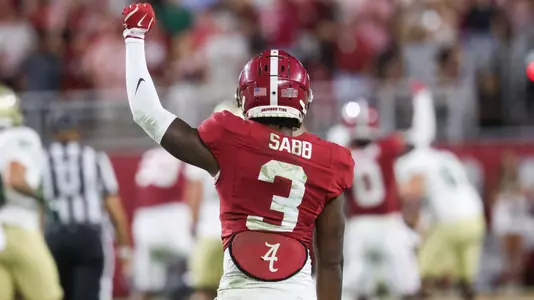 9/7/24 MFB Alabama vs South Florida
Alabama Defensive Back Keon Sabb (3)
Photo by Jeff Hanson