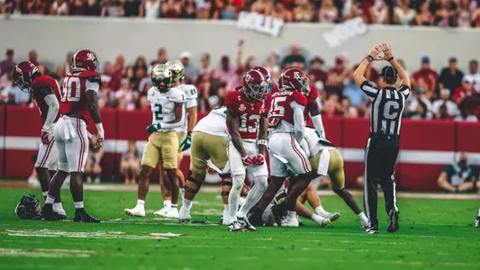 Malachi Moore yelling in celebration