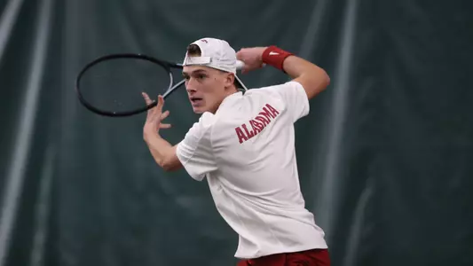 Andrii Zimnokh hits the ball
