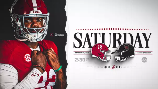 Football vs. South Carolina is Saturday, October 25 at 2:30 p.m. CT on ABC
