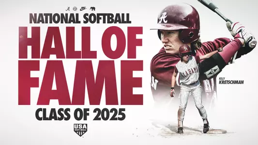 Kelly Kretschman National Softball Hall of Fame Graphic
