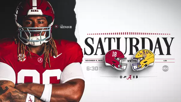 Football vs. LSU at 6:30 p.m. CT on Saturday, November 8 on ABC
