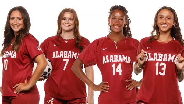 All SEC honorees Nadia Ramadan, Larkin Thomason, Gianna Paul, Melina Rebimbas