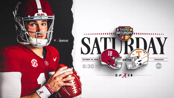 Football vs. Tennessee on Saturday, October 18 at 6:30 p.m. CT on ABC