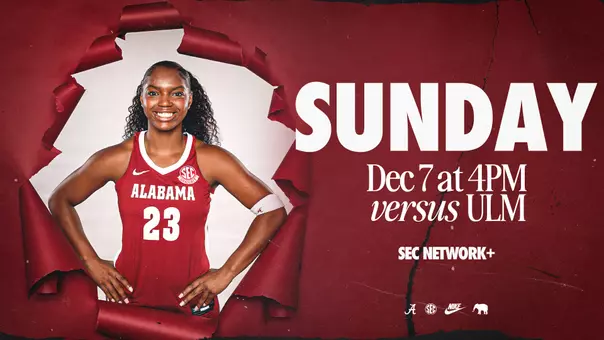 Alabama WBB vs. ULM Sunday