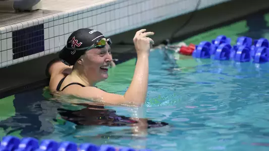 Alabama Swimmer Avery Wiseman during the SEC Championships at Gabrielsen Natatorium in Athens, Ga on Saturday, Feb 22, 2025.