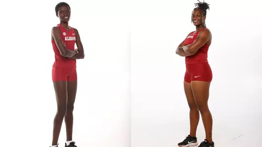 Alabama track and field Doris Lemngole and Treneese Hamilton