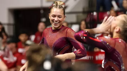 2/7/25 Alabama WGY Alabama vs LSU
Alabama Gymnast Rachel Rybicki
Photo by Jeff Hanson