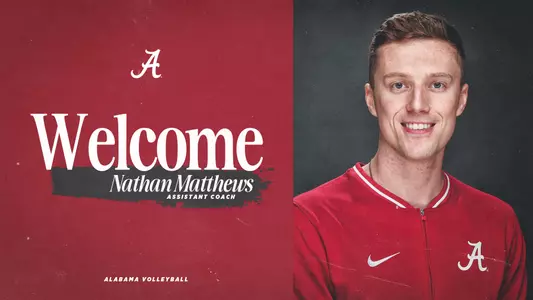 Alabama volleyball assistant coach Nathan Matthews