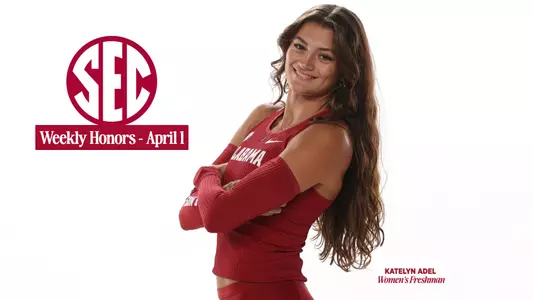 Alabama track and field SEC weekly honor April 1
