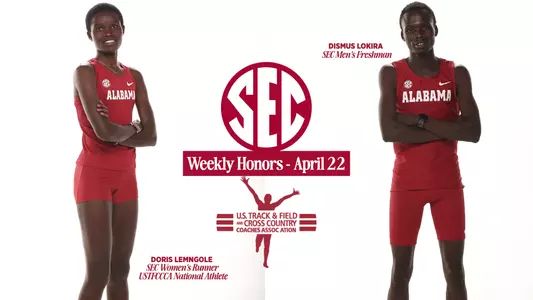 Alabama Track Doris and Dismus Weekly Honors April 22