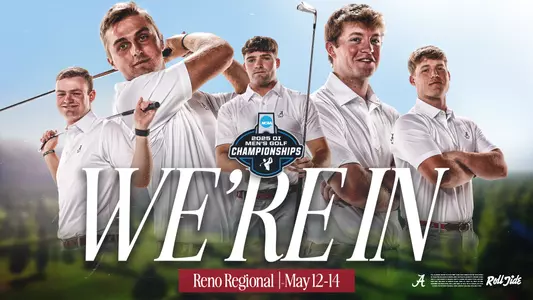 We're In! NCAA Men's Golf Regional Graphic