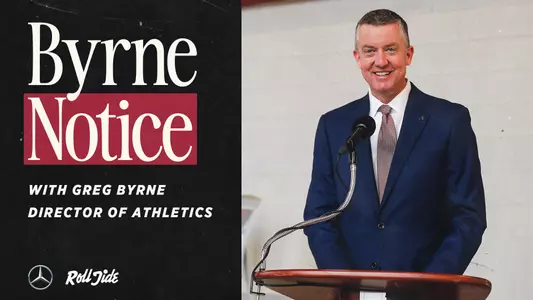Byrne Notice with Greg Byrne, Director of Athletics