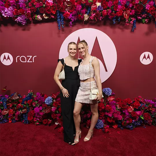 Gymnast Chloe LaCoursiere attending Motorola event