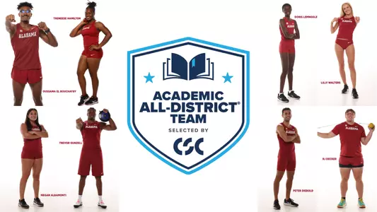 Alabama Track and Field CSC Academic All-District