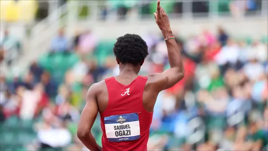 Alabama track and field Samuel Ogazi