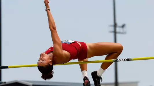 Katelyn Adel competing at 2025 NCAA Championships