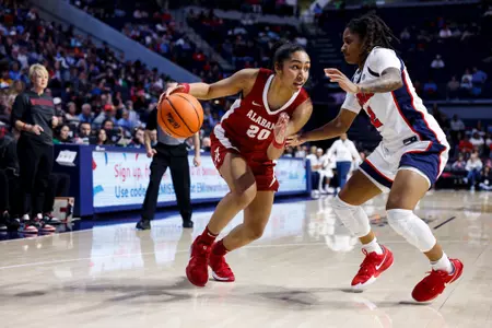 1/12/25 WBB Alabama vs Ole Miss
Alabama Guard Diana Collins (20)
Photo by Rodger Champion