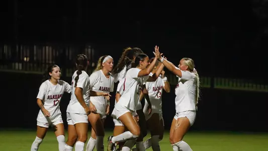 Alabama celebrates goal
