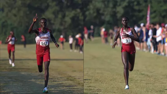 Alabama Cross Country champs Dismus and Caren