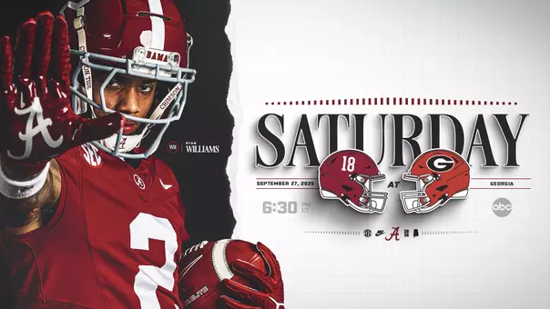 Football on Saturday, September 27 at 6:30 p.m. CT at Georgia on ABC