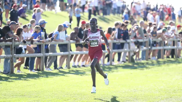 Alabama Cross Country Dismus Lokira Running at Gans Creek Classic