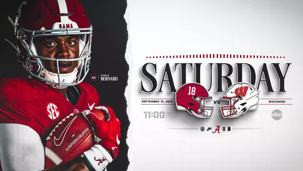 Alabama vs. Wisconsin on Saturday, September 13 at 11 a.m. CT on ABC