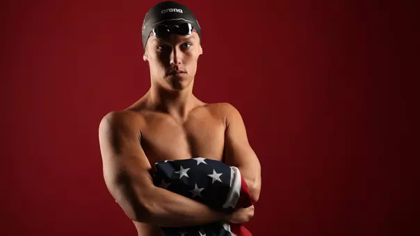 Tommy Hagar with American flag