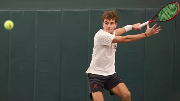 Kriznik hits the ball