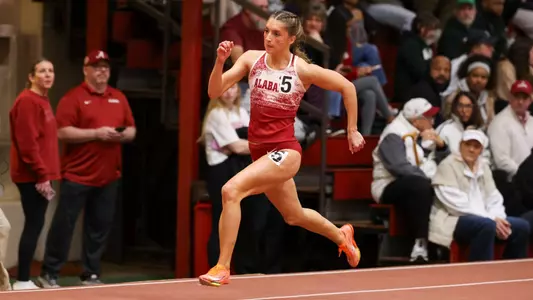 1/17/26 MWTR Alabama vs Indiana Invitational
Alabama Track & Field Athlete McCauley Flanagan (Sprints)
Photo by Jeff Hanson
