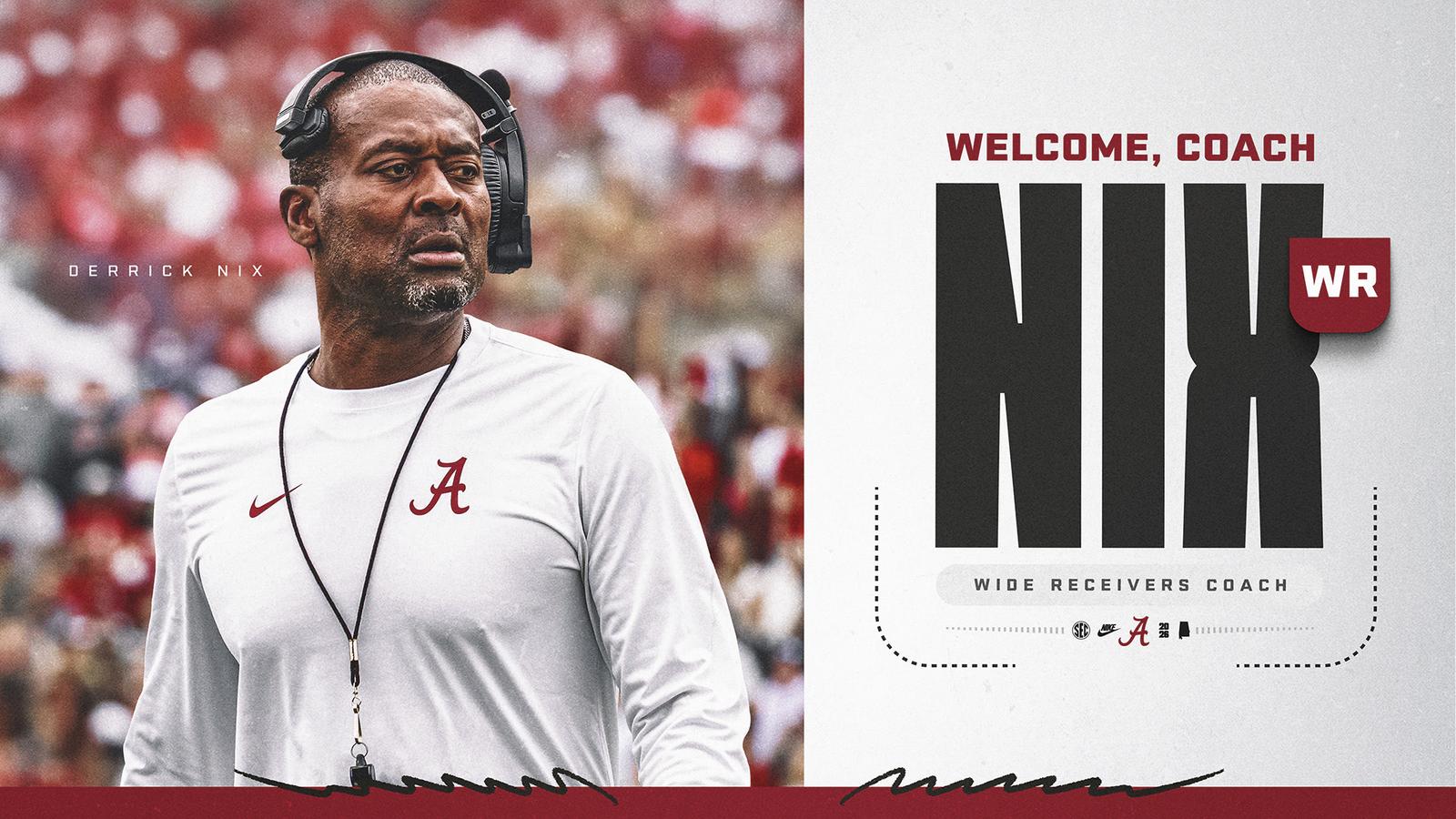 Derrick Nix Officially Added to Crimson Tide Football Coaching Staff - Alabama Athletics