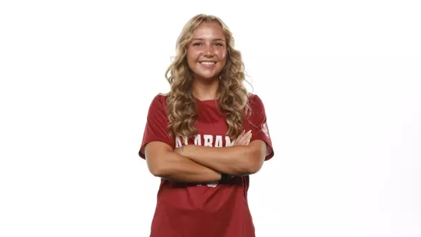 Maddie Padelski with arms crossed